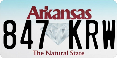 AR license plate 847KRW