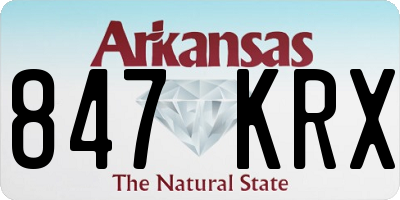 AR license plate 847KRX