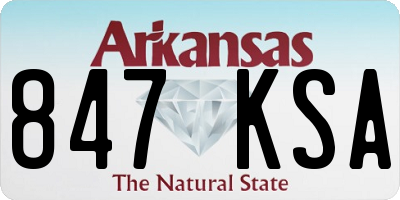 AR license plate 847KSA