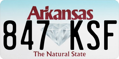 AR license plate 847KSF