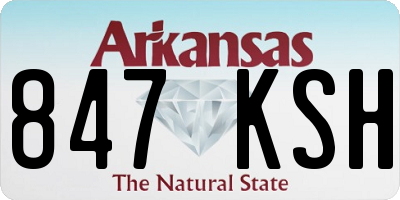 AR license plate 847KSH