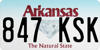 AR license plate 847KSK