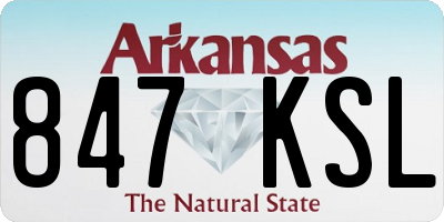 AR license plate 847KSL