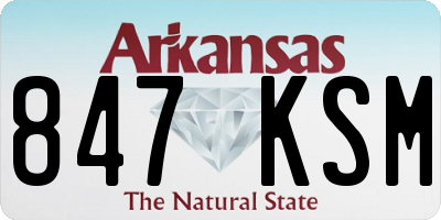 AR license plate 847KSM