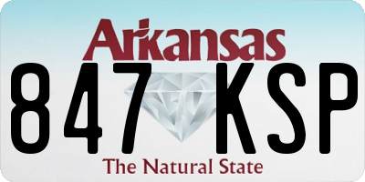 AR license plate 847KSP