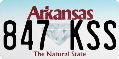 AR license plate 847KSS