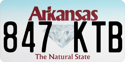 AR license plate 847KTB
