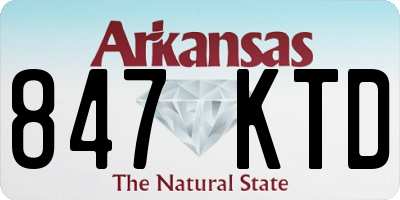 AR license plate 847KTD