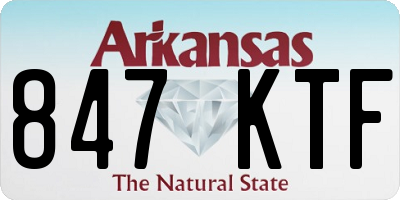 AR license plate 847KTF