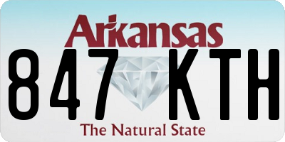 AR license plate 847KTH