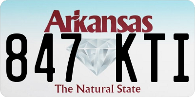 AR license plate 847KTI