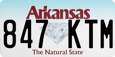 AR license plate 847KTM