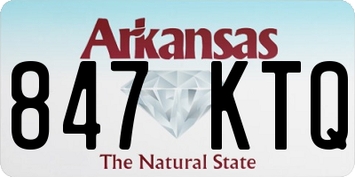AR license plate 847KTQ