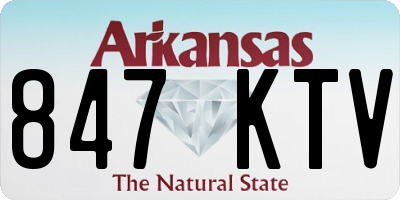 AR license plate 847KTV