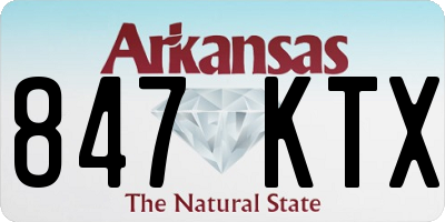 AR license plate 847KTX