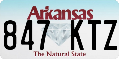 AR license plate 847KTZ