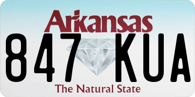 AR license plate 847KUA