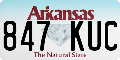 AR license plate 847KUC