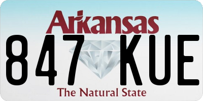 AR license plate 847KUE