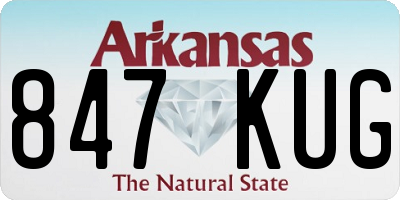 AR license plate 847KUG