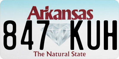AR license plate 847KUH