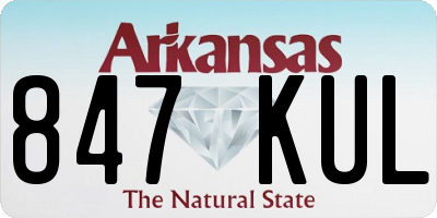 AR license plate 847KUL