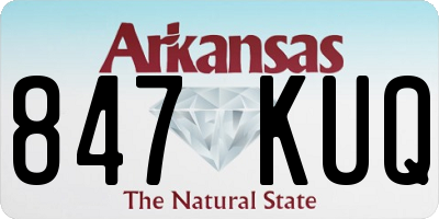 AR license plate 847KUQ