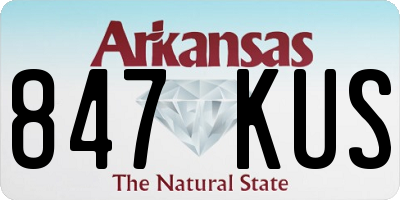 AR license plate 847KUS