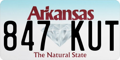 AR license plate 847KUT