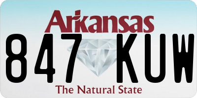 AR license plate 847KUW