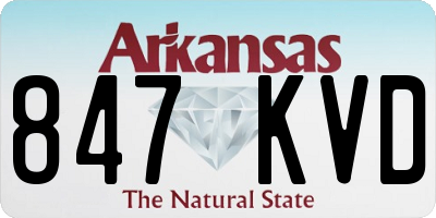 AR license plate 847KVD