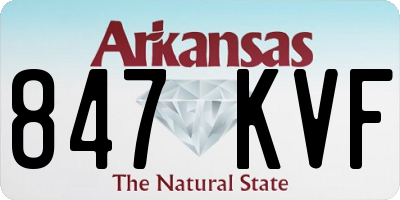 AR license plate 847KVF