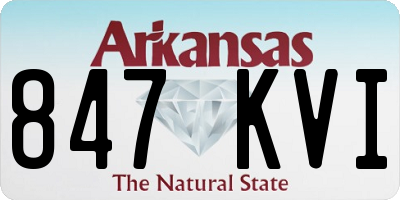 AR license plate 847KVI