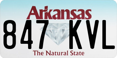 AR license plate 847KVL