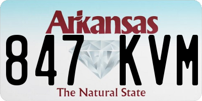AR license plate 847KVM