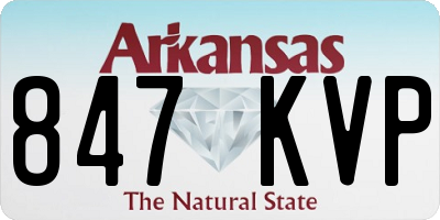 AR license plate 847KVP