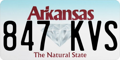 AR license plate 847KVS
