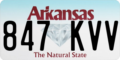 AR license plate 847KVV