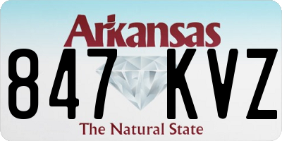 AR license plate 847KVZ