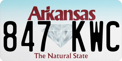AR license plate 847KWC