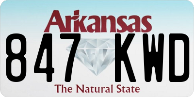 AR license plate 847KWD
