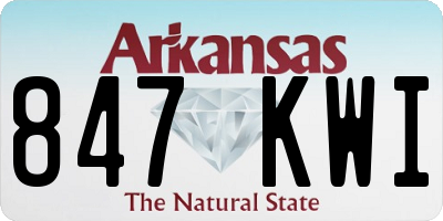 AR license plate 847KWI