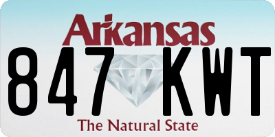 AR license plate 847KWT