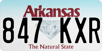 AR license plate 847KXR