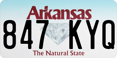 AR license plate 847KYQ