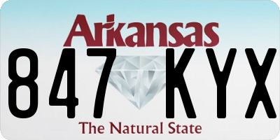 AR license plate 847KYX
