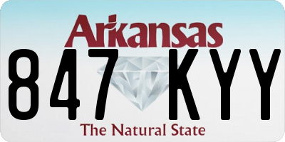 AR license plate 847KYY