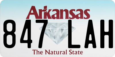AR license plate 847LAH