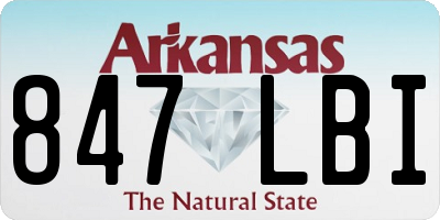 AR license plate 847LBI