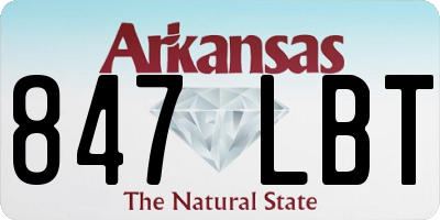AR license plate 847LBT